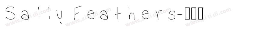 Sally Feathers字体转换